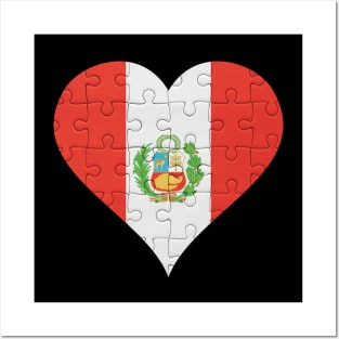 Peruvian Jigsaw Puzzle Heart Design - Gift for Peruvian With Peru Roots Posters and Art